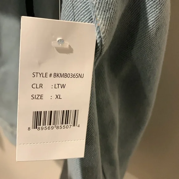 Brooklyn Cloth Mfg Co XL  NWT Drip Denim Jacket - Picture 8 of 10